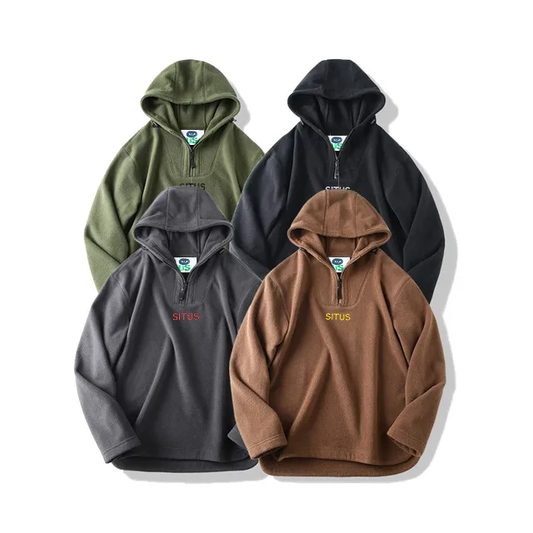 1/4 Zip Fleece Hoodie