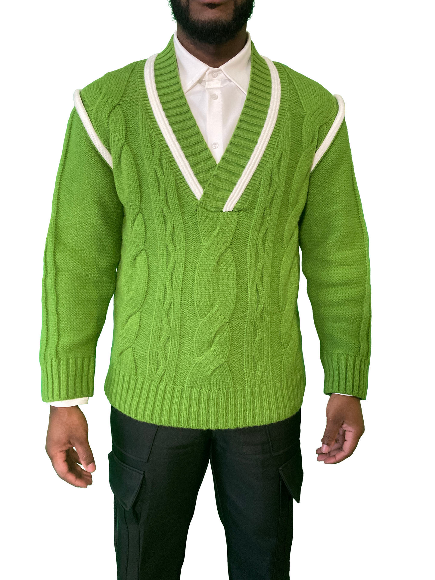 Pure Deep V Cricket Sweater